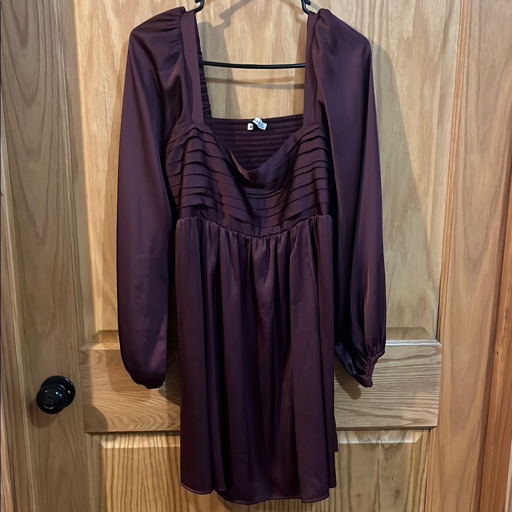 Abercrombie & Fitch Burgundy Women's Dress - M